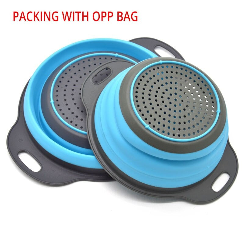 Foldable Silicone Basket 2 pc Set