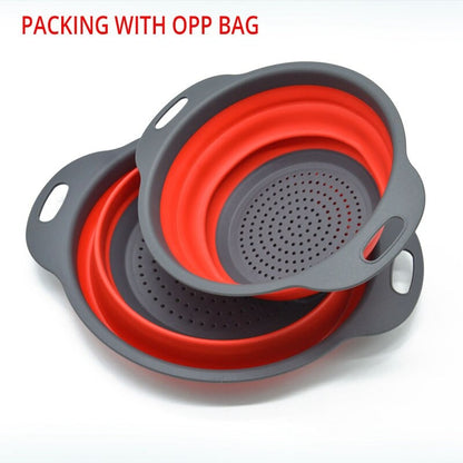 Foldable Silicone Basket 2 pc Set