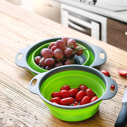 Foldable Silicone Basket 2 pc Set