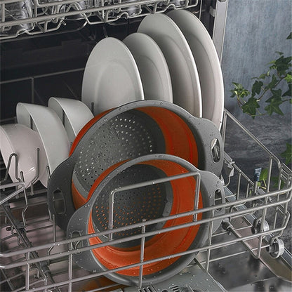 Foldable Silicone Basket 2 pc Set