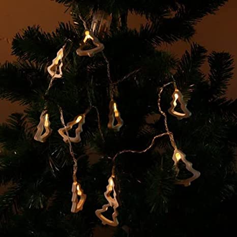 Wooden Xmas Tree String Fairy Light for Christmas