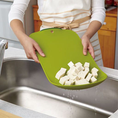 Drainer Integrated Cutting Board