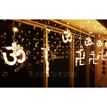 ॐ Om  & 卐 Swastik Light