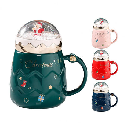 Christmas Designs Cartoon Ceramic Christmas Mug 400 ml - Sold Individually