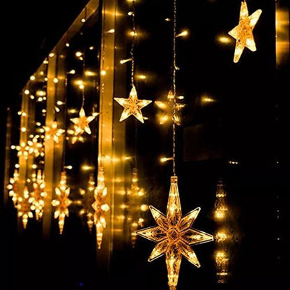 Polar Star Curtain Lights | Warm White LED