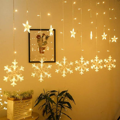 Snowflake Curtain Lights