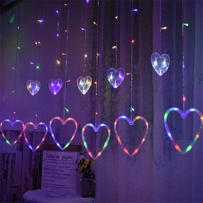 Heart Curtain Lights