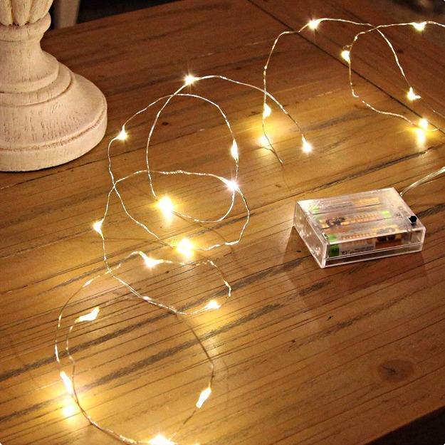 Copper Wire Fairy LED String Lights - 2AA Battery Operated