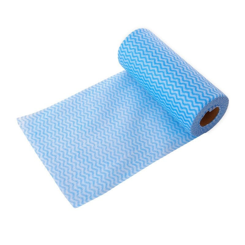 50 Sheets/Roll Non-woven Fabric Disposable Cleaning Towels- Assorted