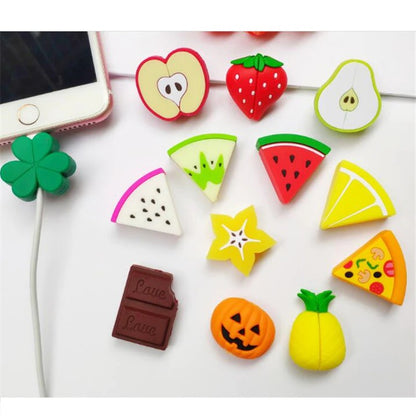 Cute Data Cable Protector Set of 4 -Random Design