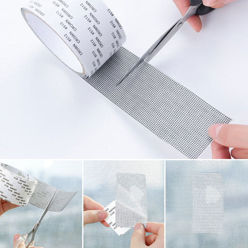 2MTR Window Net Anti-Mosquito Mesh Sticky Wires Patch Repair Tape