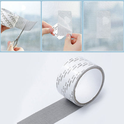 2MTR Window Net Anti-Mosquito Mesh Sticky Wires Patch Repair Tape