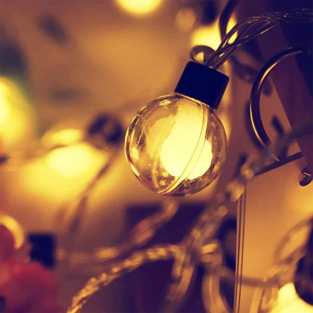 Clear Globe Decorative String Lights