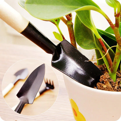 Mini Spade Shovel Harrow Flowerpot Tools 3 Pcs/set