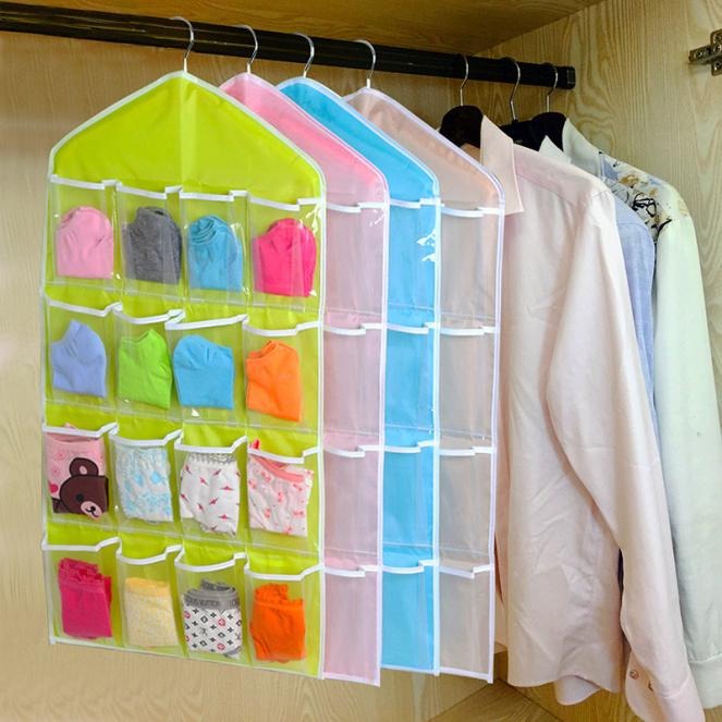 Foldable Underwear Hanging Bag Organizer - Assorted