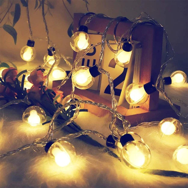 Clear Globe Decorative String Lights