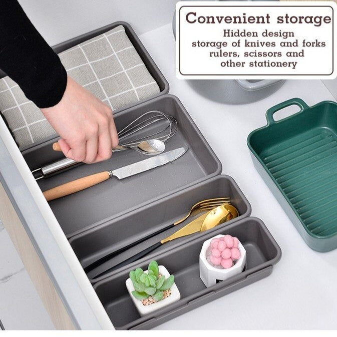 8Pcs/Set Drawer Storage Box Plastic Debris Storage Box