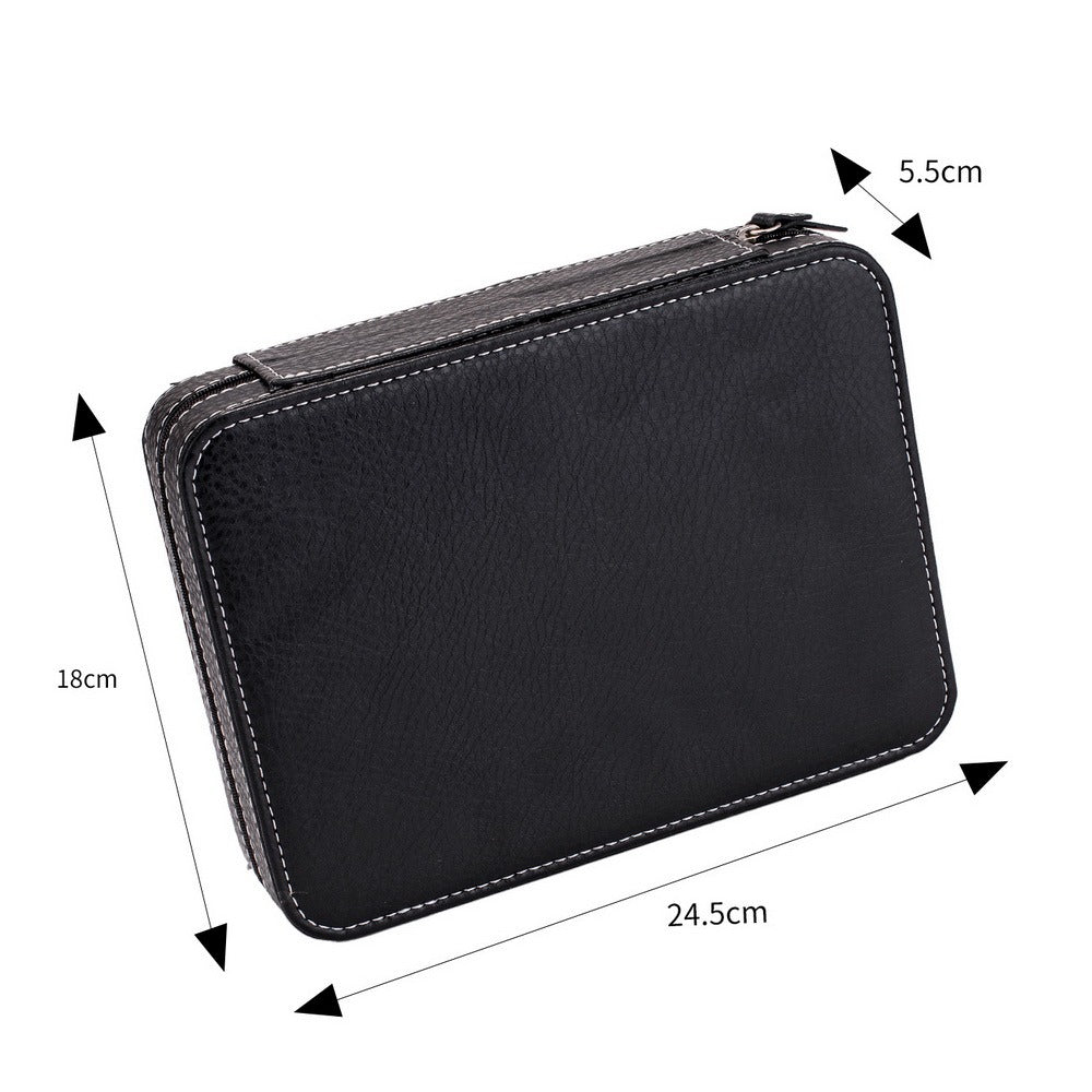 8-Slot Portable Watch Box Travel Case