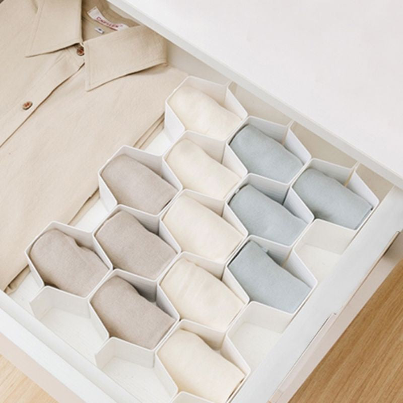 Honeycomb Shape Drawer Organizer - 8 Pcs