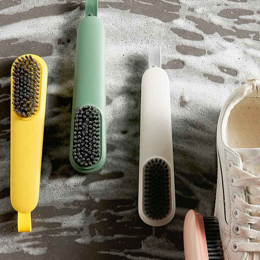 Soft-bristled shoe brush