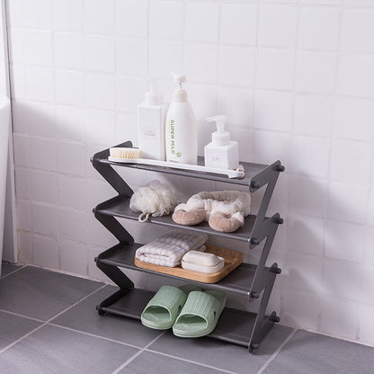 Multi-layer simple Z-shaped shoe rack