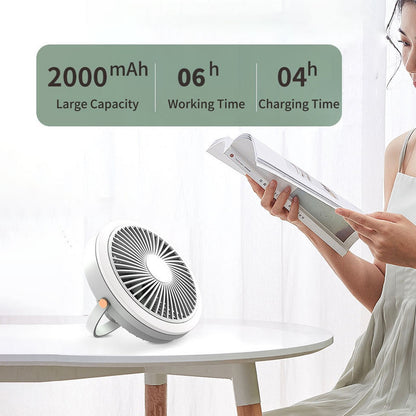 Bright Breeze - USB Rechargeable Fan with LED Light