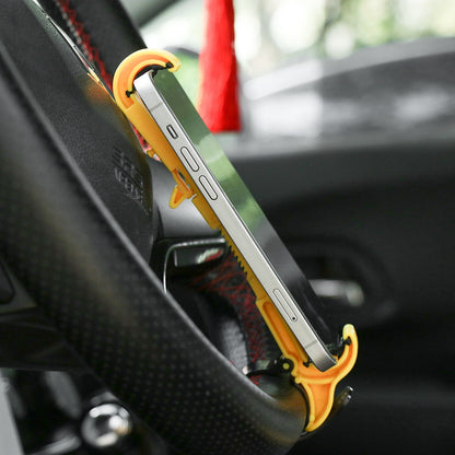 Car Steering Wheel Phone Clip Mount Holder - ASSORTED