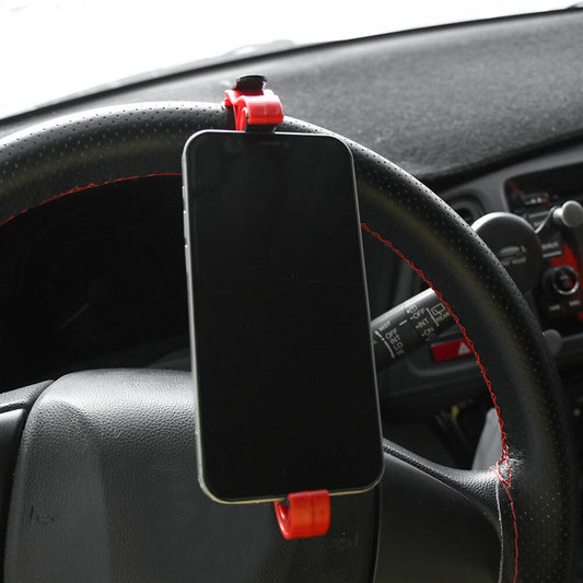 Car Steering Wheel Phone Clip Mount Holder - ASSORTED