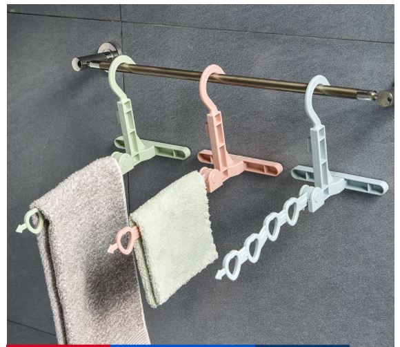 Adjustable Hanger Set of 3 Multicolor