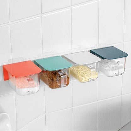 Wall Mounted Seasoning Storage Containers Set of 4