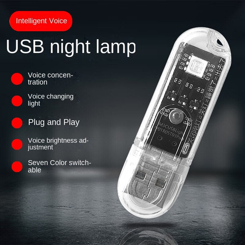 Voice Control USB Portable Lamp