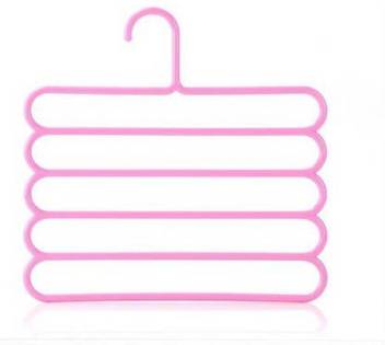 5 layer Clothes Hanger - Set Of 2 - Assorted