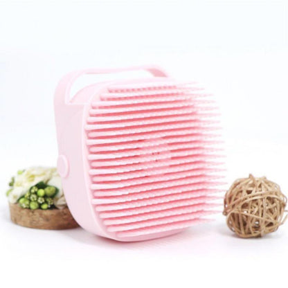 Soft Bath Scrubber And Soap Dispenser