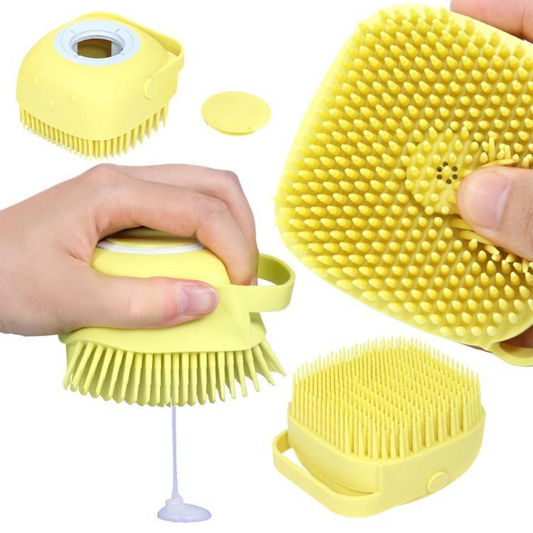 Soft Bath Scrubber And Soap Dispenser