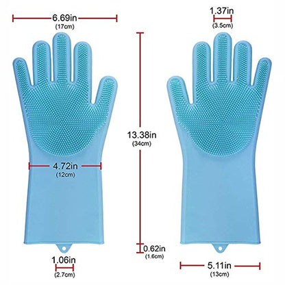 Magic Cleaning Multipurpose Washing Hand Gloves - Assorted