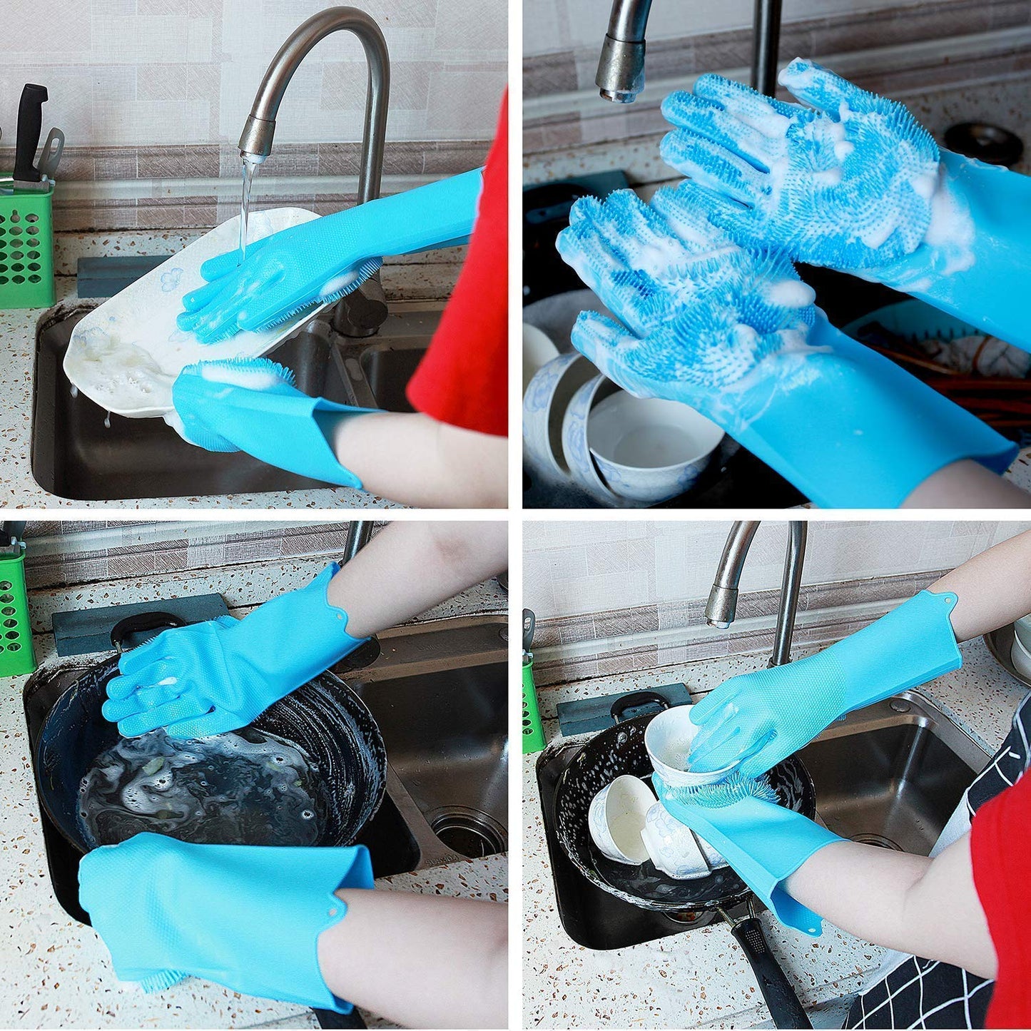 Magic Cleaning Multipurpose Washing Hand Gloves - Assorted