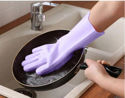 Magic Cleaning Multipurpose Washing Hand Gloves - Assorted