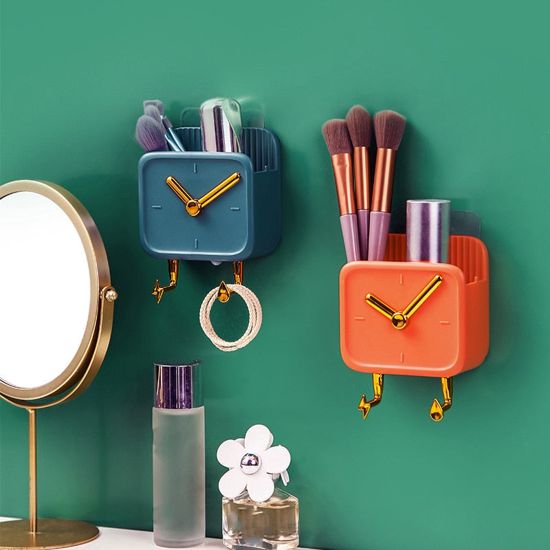 Clock Shaped Wall Mounted Storage Box - ASSORTED