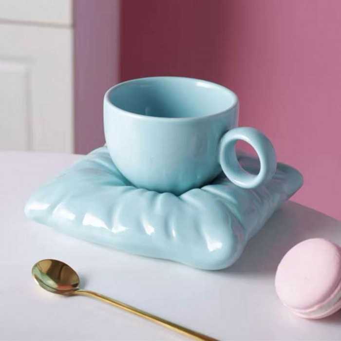 Ceramic Mug Pillow-shaped