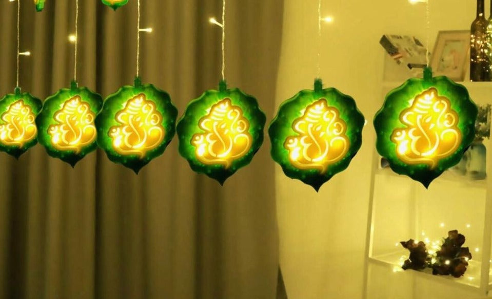 6+6 Ganesh Curtain Light