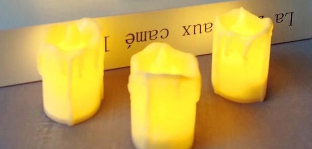 Wax Dripping Led Candle - Set Of 5pcs