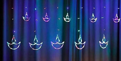 5 + 5 Diya Light Curtain