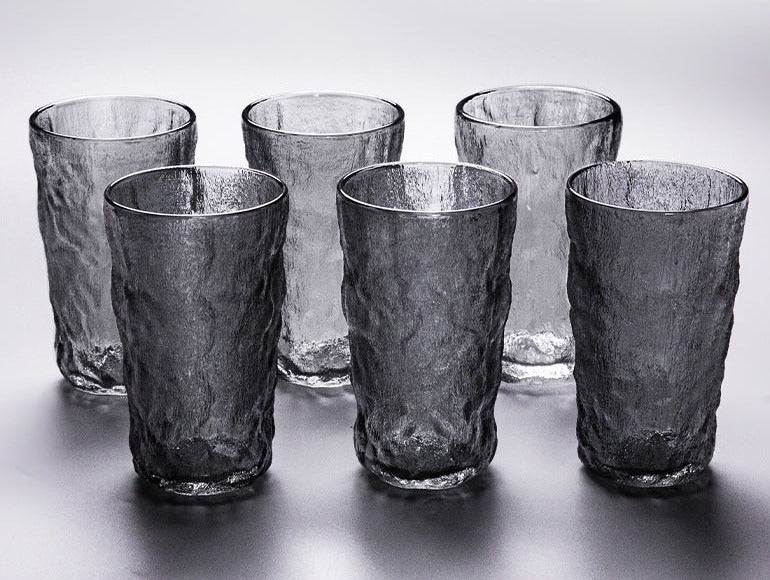 Set of 6 black fog juice glass with box packing