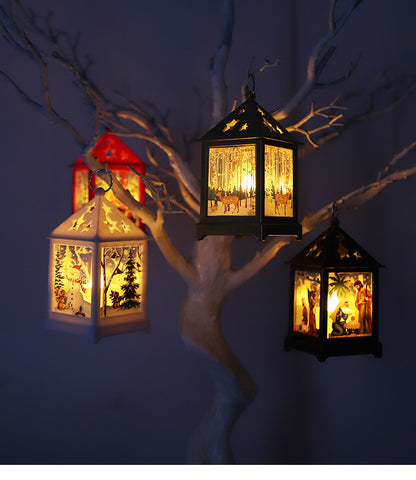 Christmas Hanging Lantern - Set Of 2 pcs - Assorted