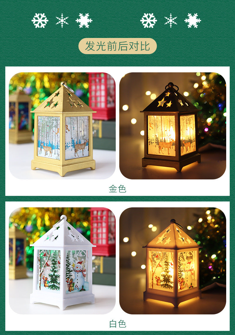 Christmas Hanging Lantern - Set Of 2 pcs - Assorted