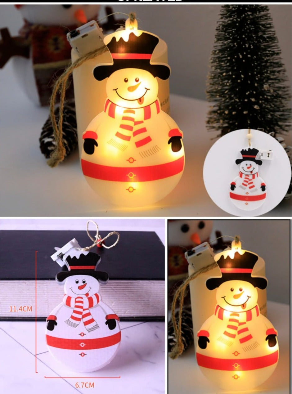 Snowman Hanging Light - Set of 2