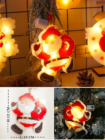 Santa Hanging Light - Set of 4