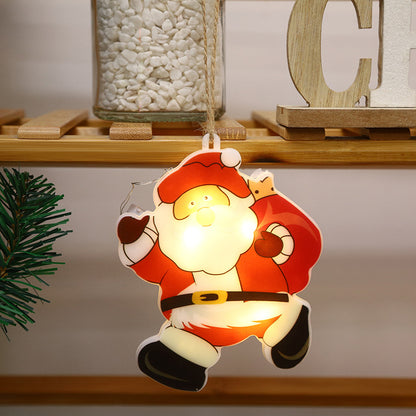 Santa Hanging Light - Set of 4