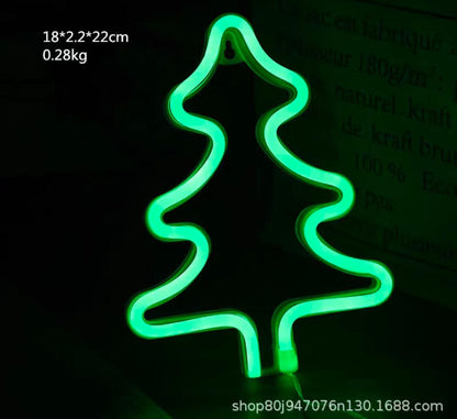 Christmas Tree Neon Marque