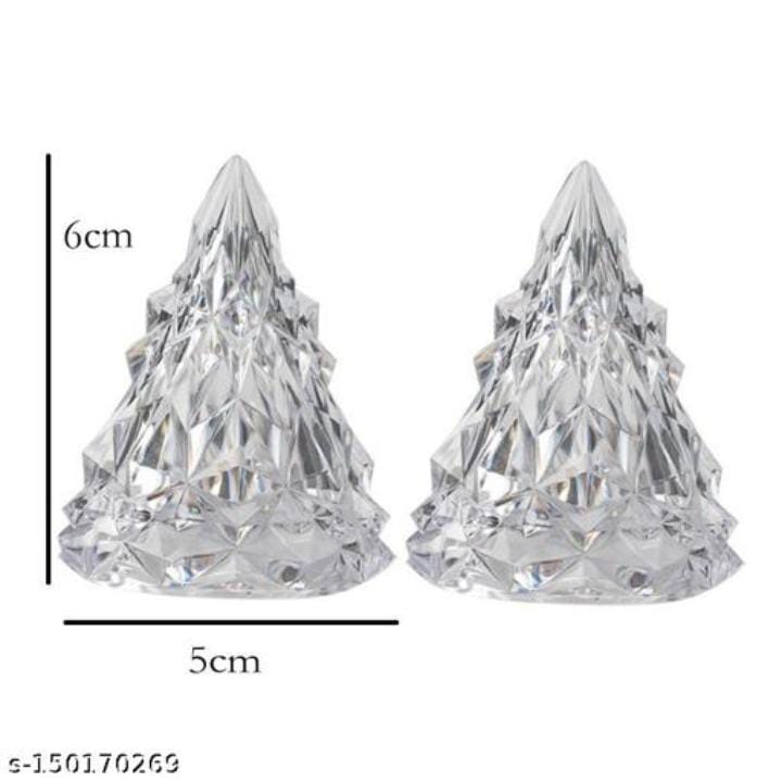 24PCS Christmas Tree LED Light Electronic Crystal Candles Light Party Atmosphere Lamp Wedding Souvenirs Gift